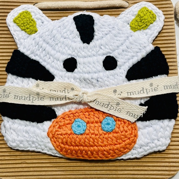 Mud Pie Infant’s Safari Crochet Zebra Hat - Picture 5 of 9
